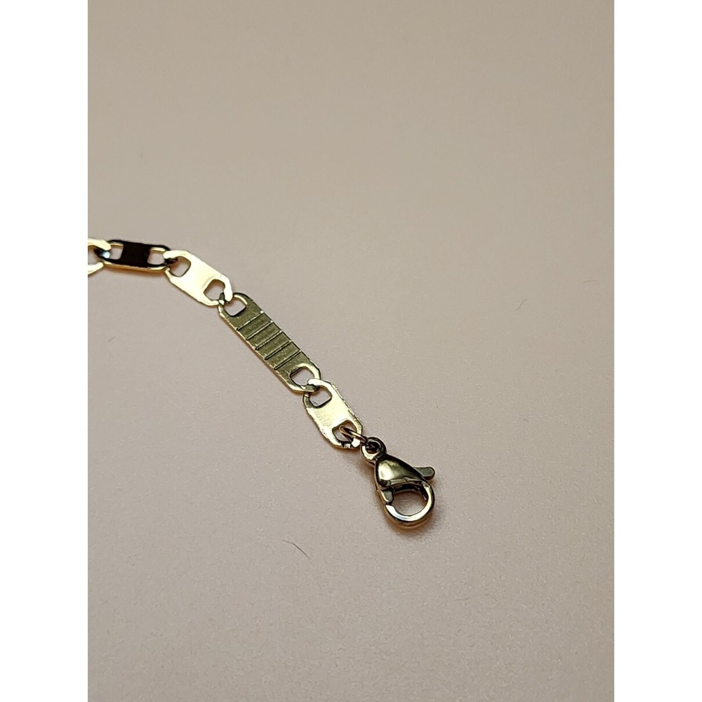 Figaro Chain Bracelet 18k Yellow Gold Plated 8MM 8" FREE $HIPPING!! - Picture 4 of 7